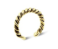 Gold Plated Ear Cuff Unique Twist EC-722-GP